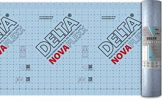 DELTA-NOVAFLEX Адаптивная пароизоляционная плёнка с переменной паропроницаемостью для ремонта мансард с внешней стороны и нового строительства деревянных домов