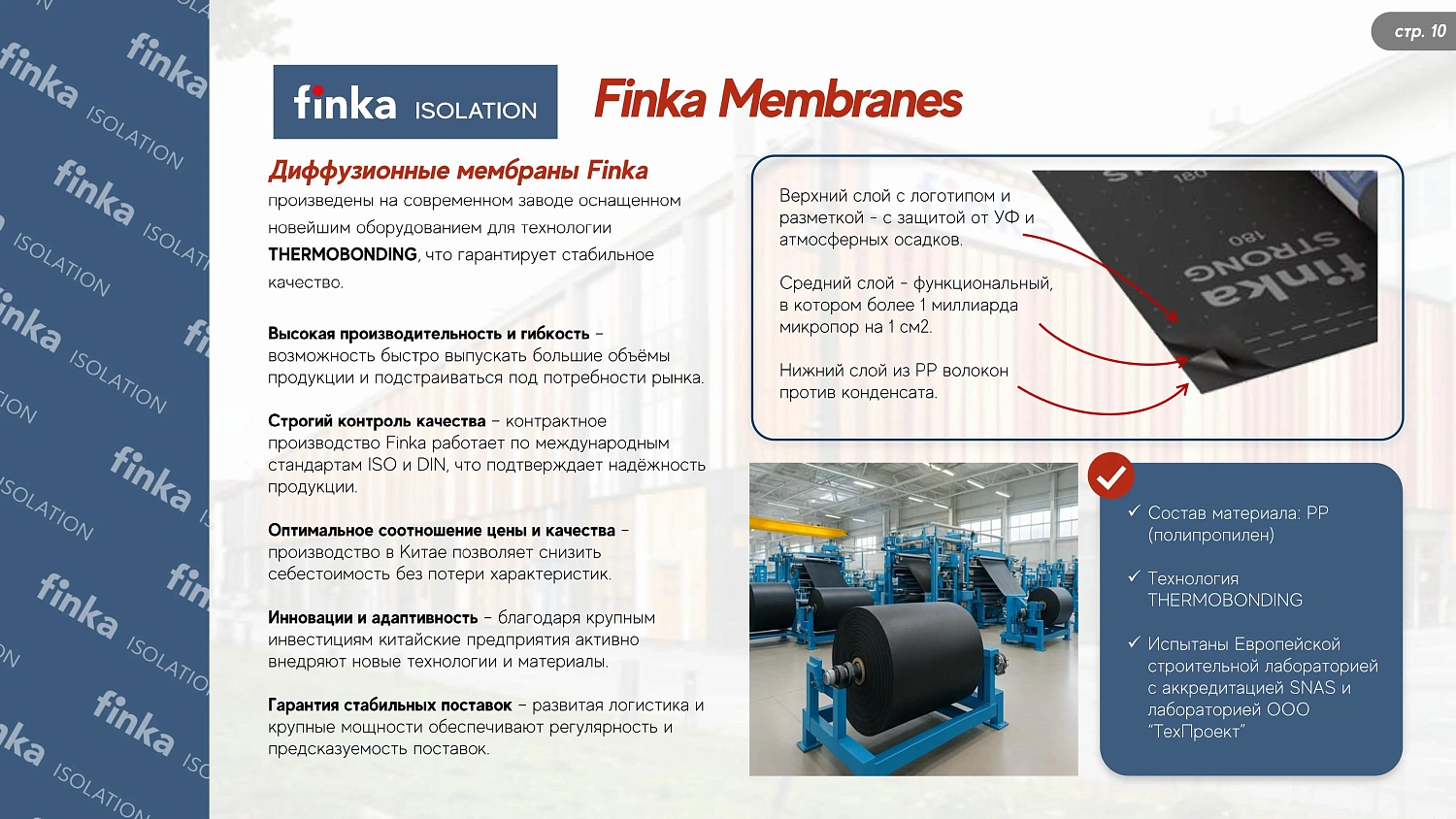 Finka Optima 120 (Финка Оптима 120) Диффузионная мембрана, 1,5 х 50 м, 75 м2
