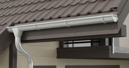 Воронка желоба 90/125 PU БЕЛЫЙ RAL9003 Aquasystem (Аквасистем)